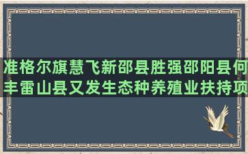 准格尔旗慧飞新邵县胜强邵阳县何丰雷山县又发生态种养殖业扶持项目四川基地