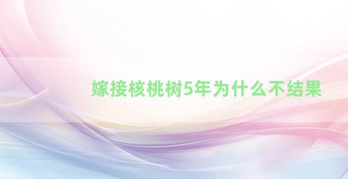 嫁接核桃树5年为什么不结果